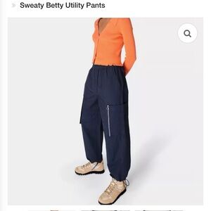 Sweaty Betty Blue Cargo/Utility Pants Women’s Large